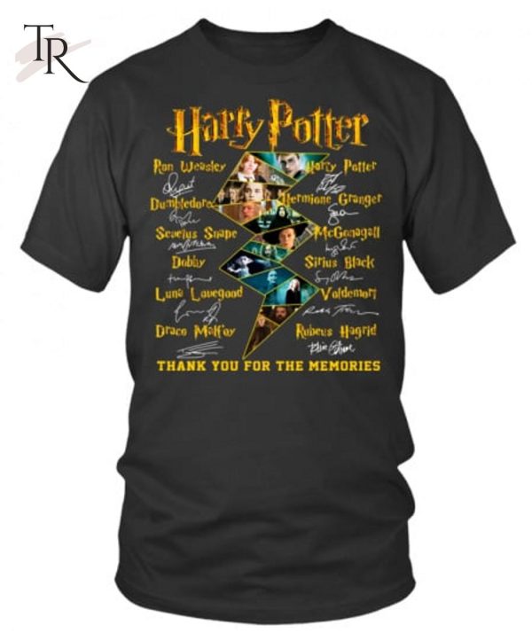 Harry Potter All Members Signature Thank You For The Memories T-Shirt – Limited Edition