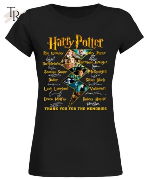 Harry Potter All Members Signature Thank You For The Memories T-Shirt – Limited Edition