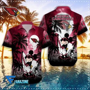 Arizona Cardinals NFL X Mickey Hawaiian Shirt