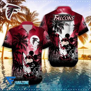 Atlanta Falcons NFL X Mickey Hawaiian Shirt