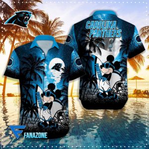 Carolina Panthers NFL X Mickey Hawaiian Shirt