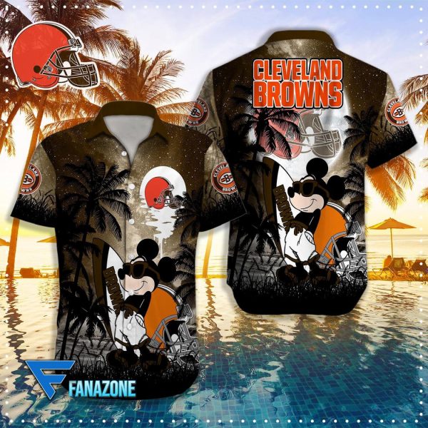 Cleveland Browns NFL X Mickey Hawaiian Shirt