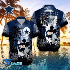 Dallas Cowboys NFL X Mickey Hawaiian Shirt