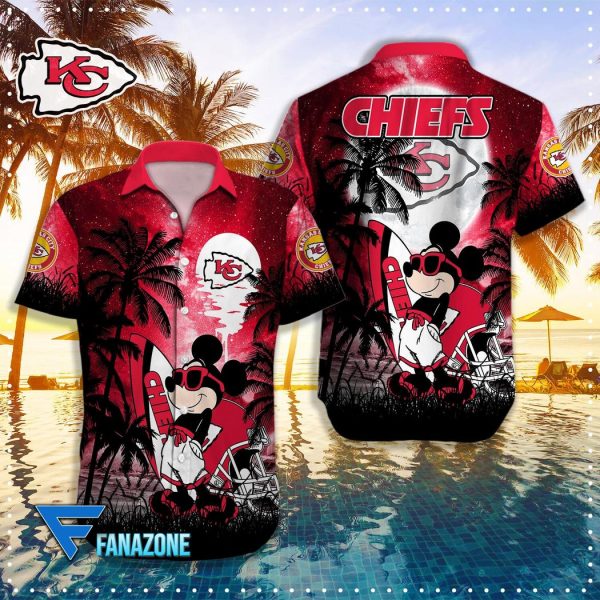 Kansas City Chiefs NFL X Mickey Hawaiian Shirt