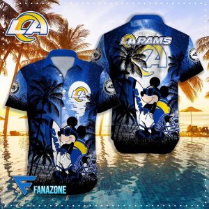 Los Angeles Rams NFL X Mickey Hawaiian Shirt
