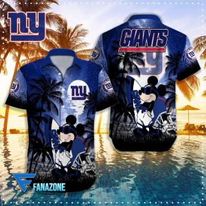 New York Giants NFL X Mickey Hawaiian Shirt