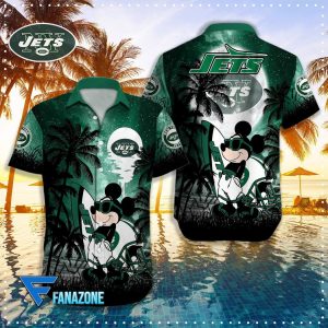 New York Jets NFL X Mickey Hawaiian Shirt