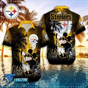 Pittsburgh Steelers NFL X Mickey Hawaiian Shirt