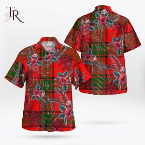 Adair Clan Tartan Scottish Lion Hawaiian Shirt