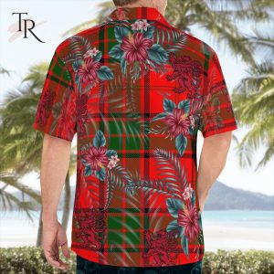 Adair Clan Tartan Scottish Lion Hawaiian Shirt