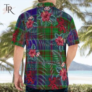 Adam Clan Tartan Scottish Lion Hawaiian Shirt