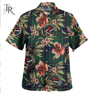 Adam Modern Clan Tartan Crest Badge Aloha Hawaiian Shirt Tropical Old Style