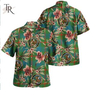 Agnew  MacAgnew  Ancient Clan Tartan Crest Badge Aloha Hawaiian Shirt Tropical Old Style
