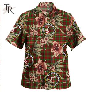 Ainslie Ancient Clan Tartan Crest Badge Aloha Hawaiian Shirt Tropical Old Style