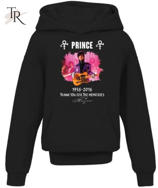 Prince 1958 – 2016 Thank You For The Memories T-Shirt – Limited Edition