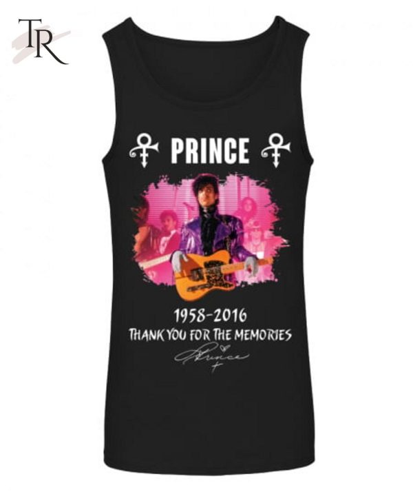 Prince 1958 – 2016 Thank You For The Memories T-Shirt – Limited Edition