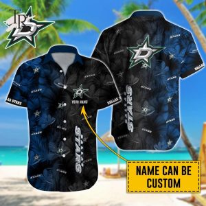 NHL Dallas Stars Special Aloha Design Button Shirt