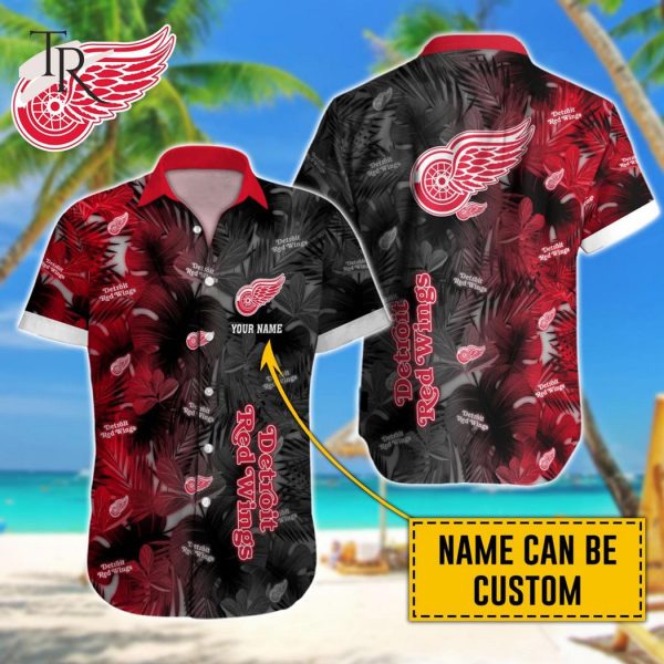 NHL Detroit Red Wings Special Aloha Design Button Shirt