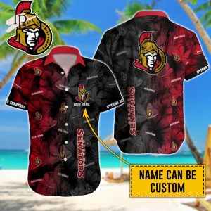 NHL Ottawa Senators Special Aloha Design Button Shirt