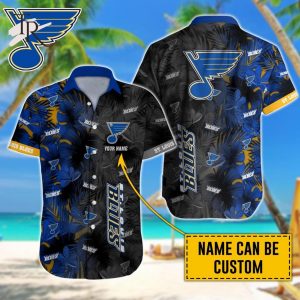 NHL St. Louis Blues Special Aloha Design Button Shirt