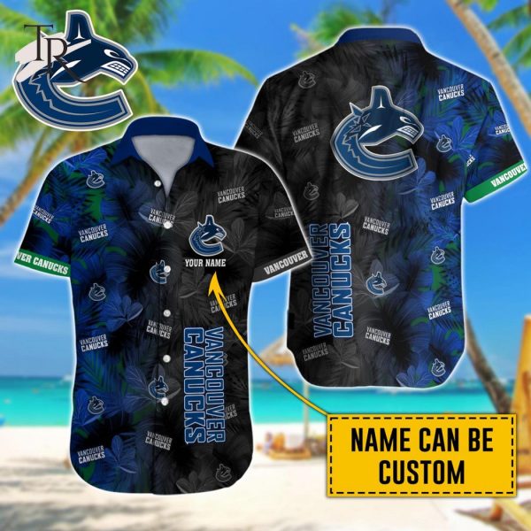 NHL Vancouver Canucks Special Aloha Design Button Shirt