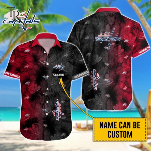 NHL Washington Capitals Special Aloha Design Button Shirt