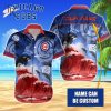Custom Name MLB Boston Red Sox Special Hawaiian Design Button Shirt