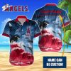 Custom Name MLB Los Angeles Dodgers Special Hawaiian Design Button Shirt
