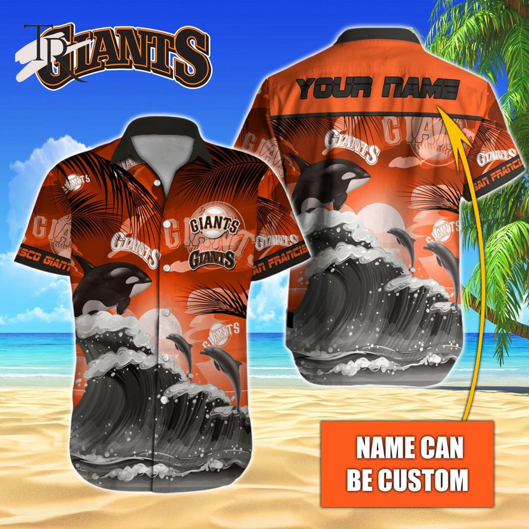 Orange Tropical Beach Mlb Baseball San Francisco Giants Hawaiian Shirt -  Anynee