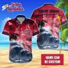 Custom Name MLB Tampa Bay Rays Special Hawaiian Design Button Shirt