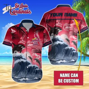 Custom Name MLB St. Louis Cardinals Special Hawaiian Design Button Shirt