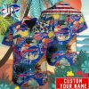 Custom Name NFL Carolina Panthers Special Hawaiian Design Button Shirt