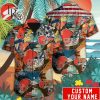 Custom Name NFL Chicago Bears Special Hawaiian Design Button Shirt