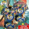 Custom Name NFL Los Angeles Chargers Special Hawaiian Design Button Shirt