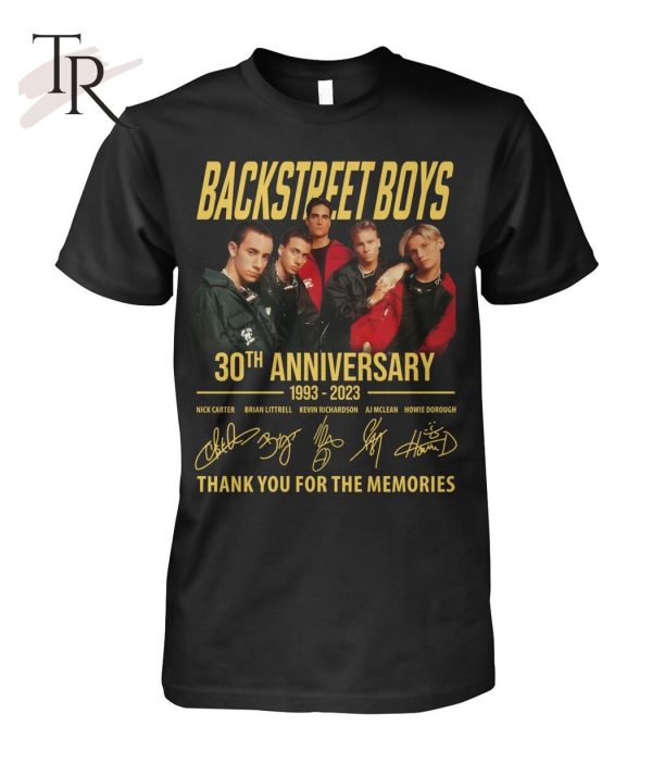 Backstreet Boys 30th Anniversary 1993 – 2023 Thank You For The Memories T-Shirt – Limited Edition