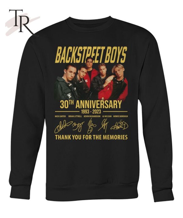 Backstreet Boys 30th Anniversary 1993 – 2023 Thank You For The Memories T-Shirt – Limited Edition