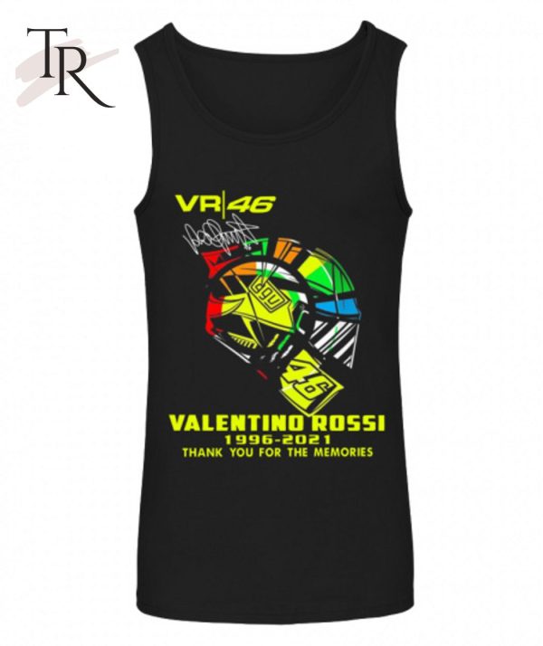 Vr 46 AGV Valentino Rossi 1996 – 2021 Thank You For The Memories T-Shirt – Limited Edition