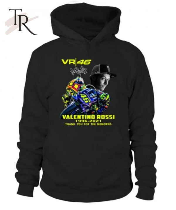 Vr 46 Movistar Valentino Rossi 1996 – 2021 Thank You For The Memories T-Shirt – Limited Edition