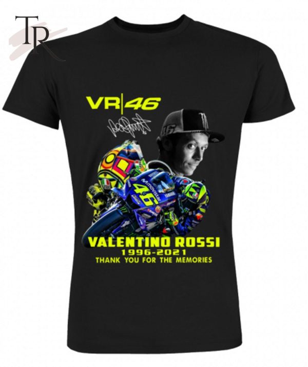 Vr 46 Movistar Valentino Rossi 1996 – 2021 Thank You For The Memories T-Shirt – Limited Edition