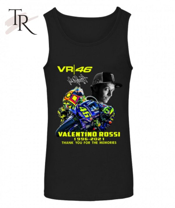 Vr 46 Movistar Valentino Rossi 1996 – 2021 Thank You For The Memories T-Shirt – Limited Edition