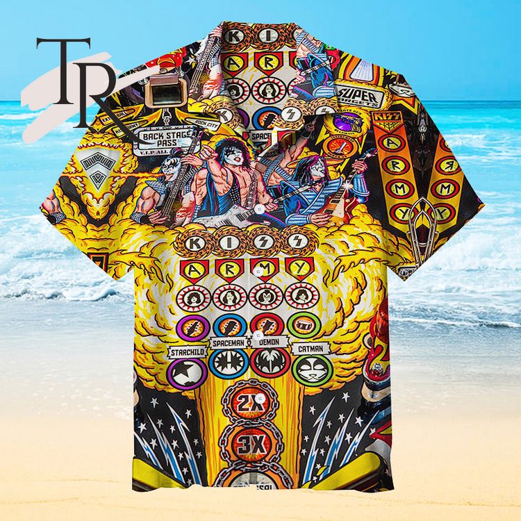 Kiss Pinball Universal Hawaiian Shirt - Torunstyle