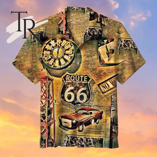 Retro Route 66 Universal Hawaiian Shirt