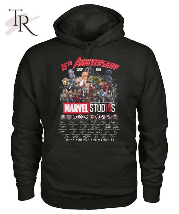 15th Anniversary 2008 – 2023 Marvel Stud15s Signature Thank You For The Memories T-Shirt – Limited Edition