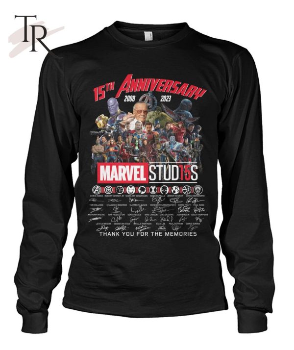 15th Anniversary 2008 – 2023 Marvel Stud15s Signature Thank You For The Memories T-Shirt – Limited Edition