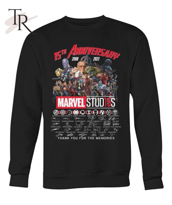 15th Anniversary 2008 – 2023 Marvel Stud15s Signature Thank You For The Memories T-Shirt – Limited Edition