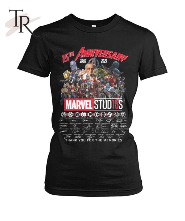 15th Anniversary 2008 – 2023 Marvel Stud15s Signature Thank You For The Memories T-Shirt – Limited Edition