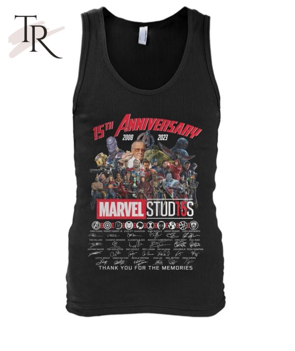 15th Anniversary 2008 – 2023 Marvel Stud15s Signature Thank You For The Memories T-Shirt – Limited Edition