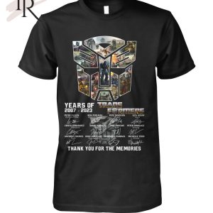 16 Years Of 2007 – 2023 Transformers Signature Thank You For The Memories T-Shirt – Limited Edition