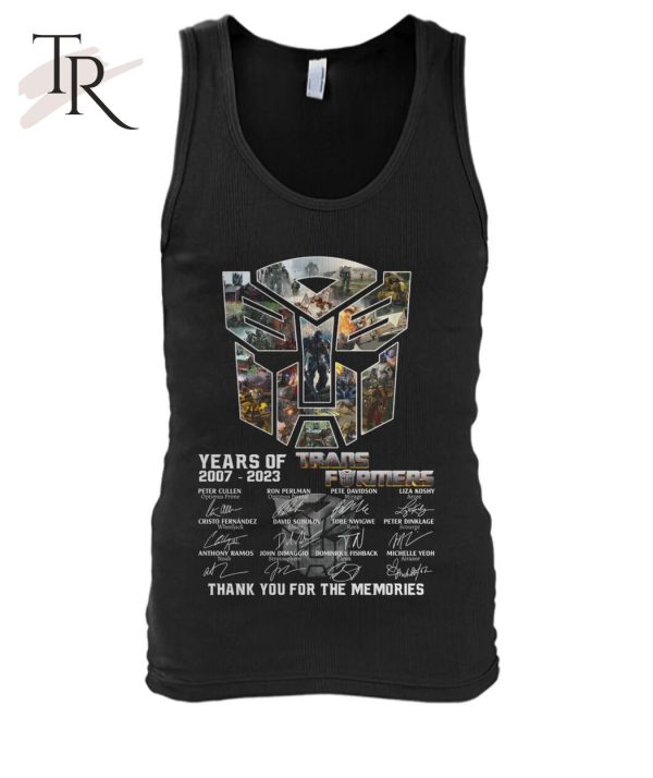 16 Years Of 2007 – 2023 Transformers Signature Thank You For The Memories T-Shirt – Limited Edition