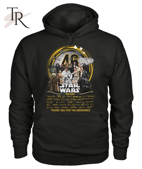 46 Star Wars 1977 – 2023 Signature Thank You For The Memories T-Shirt – Limited Edition